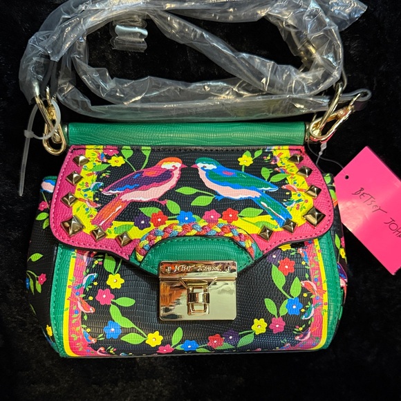 Betsey Johnson Handbags - Betsey Johnson Multicolor Floral Crossbody Bag
